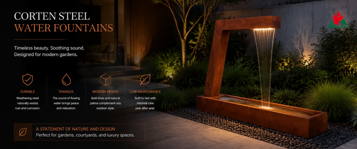 How to Pick the Perfect Corten Water Fountain for Modern Gardens